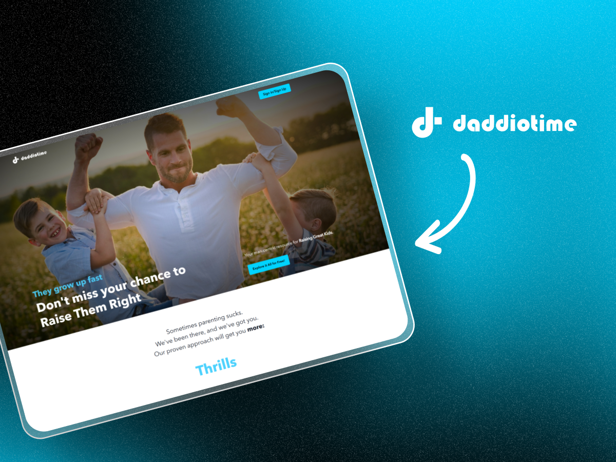 Daddiotime consultancy platform project screenshot